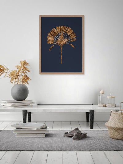 Golden Palm II Poster Framed Art Print | Lifestyle