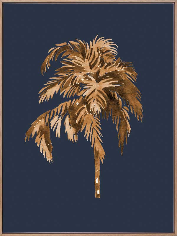 Golden Palm III Canvas Art Print