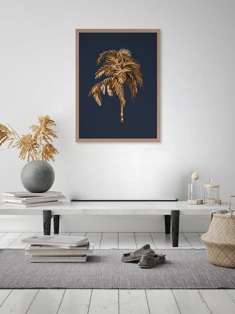 Golden Palm III Poster Framed Art Print | Lifestyle