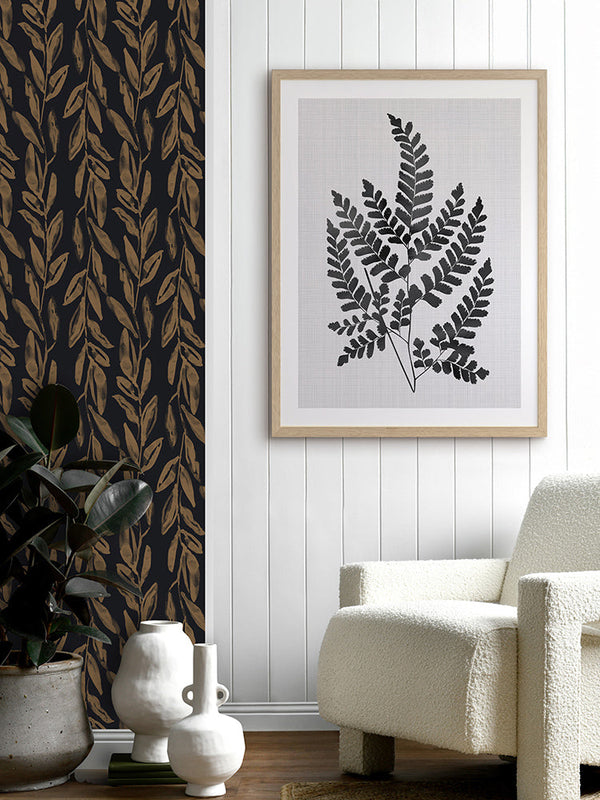 Chestnut Black Poster Framed Art Print | Lifestyle