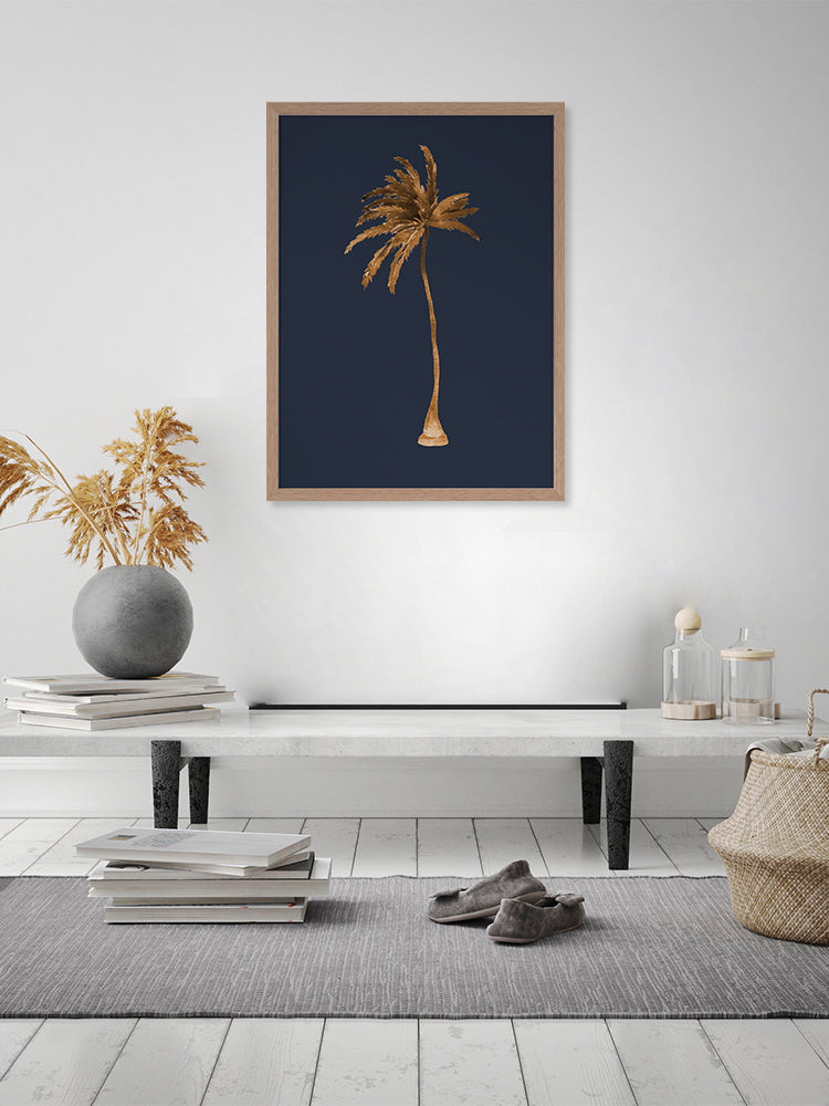 Golden Palm IV Poster Framed Art Print | Lifestyle