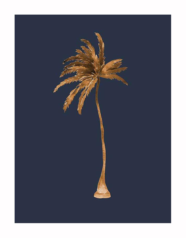 Golden Palm IV Unframed Art Print