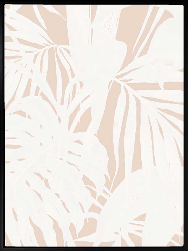 Neutral Palms I Canvas Art Print