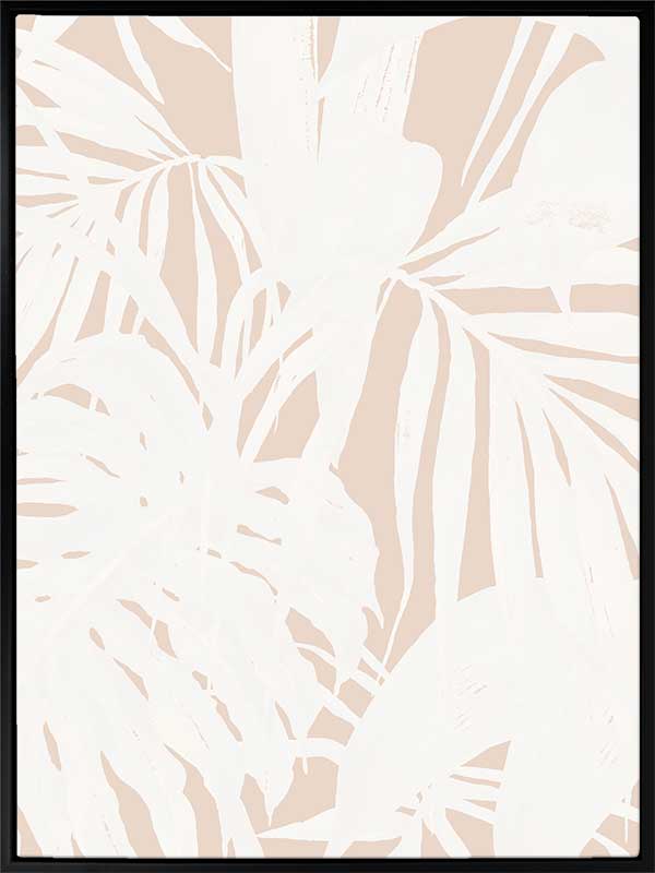 Neutral Palms I Canvas Art Print