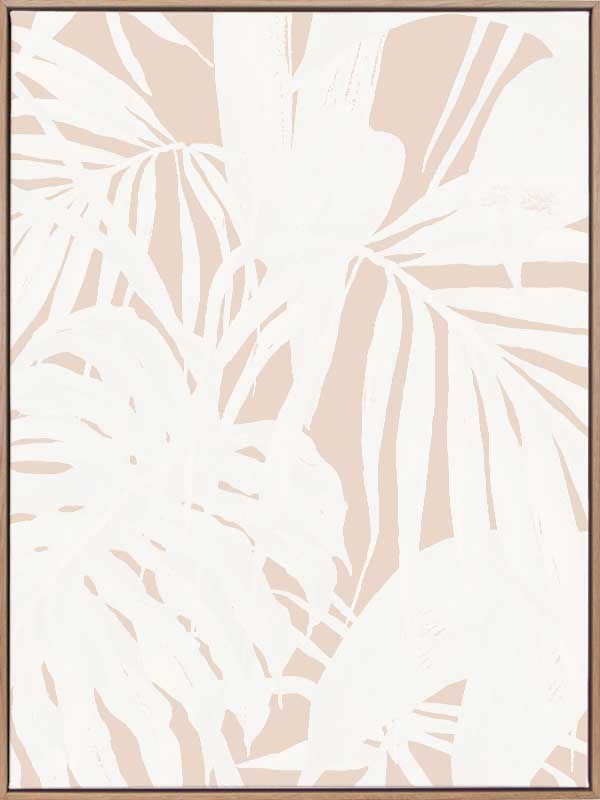 Neutral Palms I Canvas Art Print