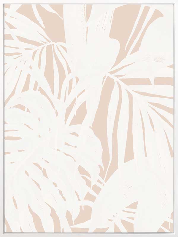 Neutral Palms I Canvas Art Print