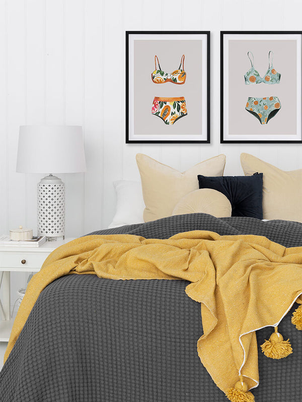 Swimsuit III Poster Framed Art Print | Lifestyle