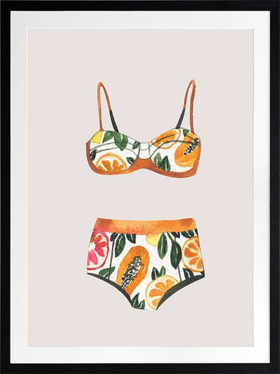 Swimsuit III Poster Framed Art Print