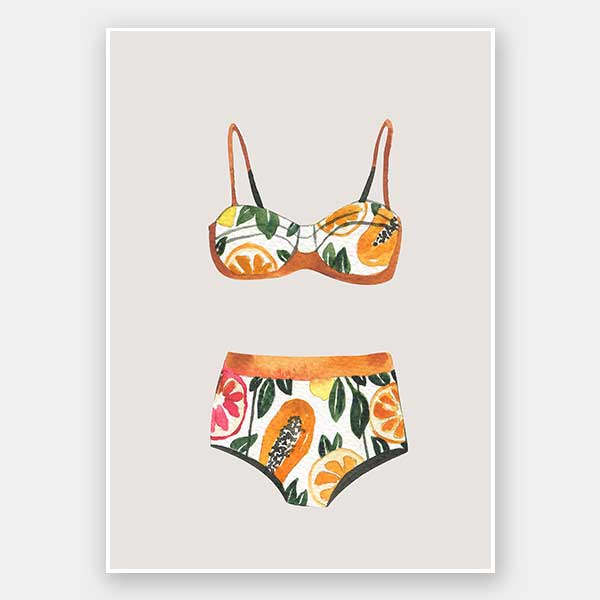 Swimsuit III Unframed Art Print