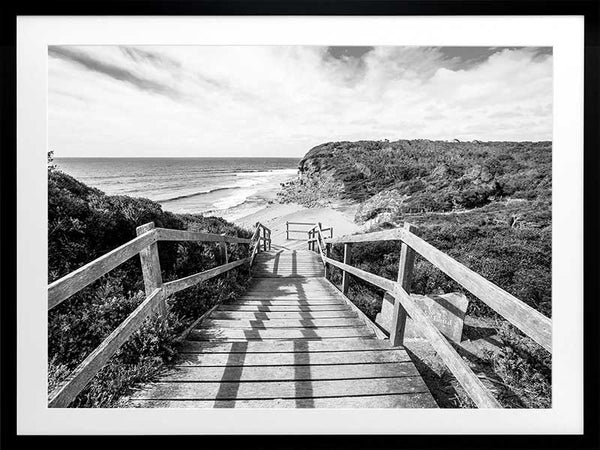 Bells Beach I Poster Framed Art Print