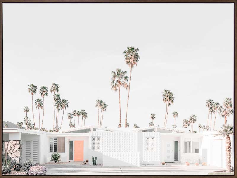 Palm Springs House Canvas Art Print