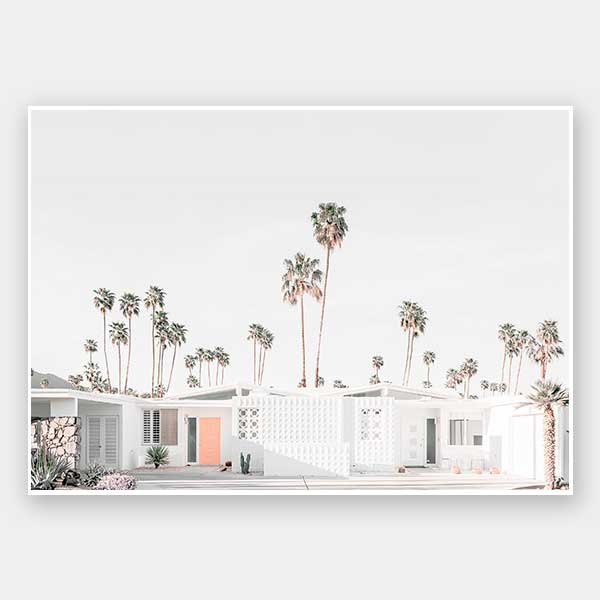 Palm Springs House Unframed Art Print