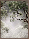 Misty Gum Trees Canvas Art Print