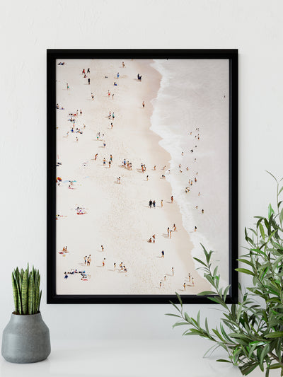 Bleached Beach Poster Framed Art Print | Lifestyle