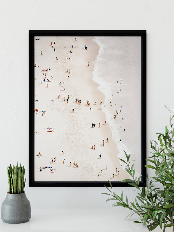 Bleached Beach Poster Framed Art Print | Lifestyle