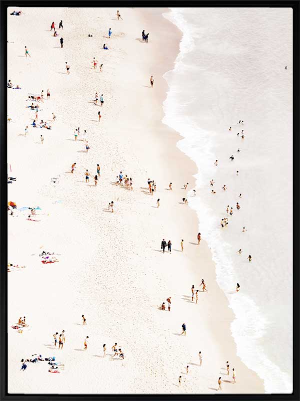 Bleached Beach Canvas Art Print