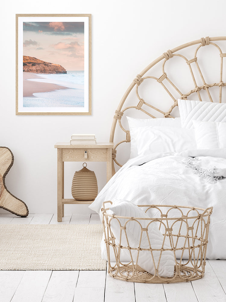 Sunset Beach Poster Framed Art Print | Lifestyle