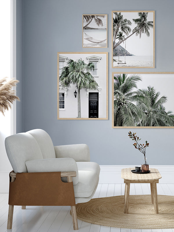 Palm Street Poster Framed Art Print | Lifestyle