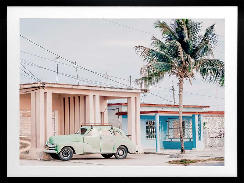 Pastel La Palma Poster Framed Art Print