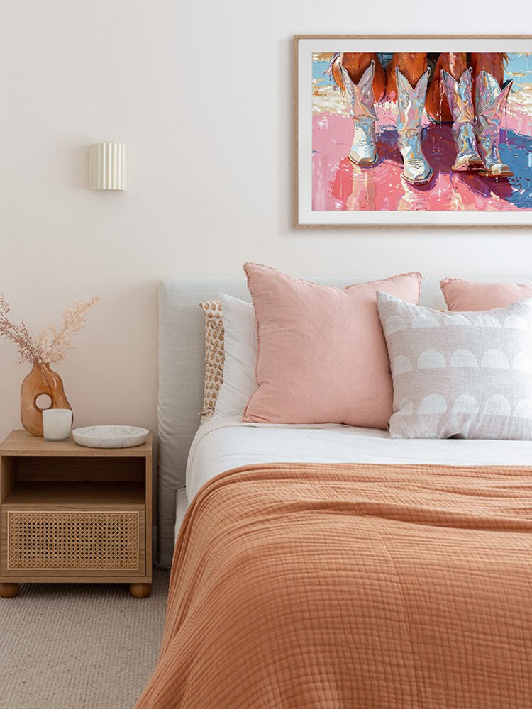 Glittering Gem Boots Poster Framed Art Print | Lifestyle