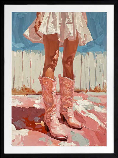 Cowboy Like Me Poster Framed Art Print