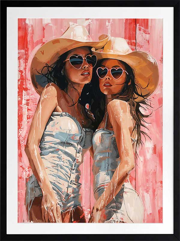 Hearts for Days Poster Framed Art Print