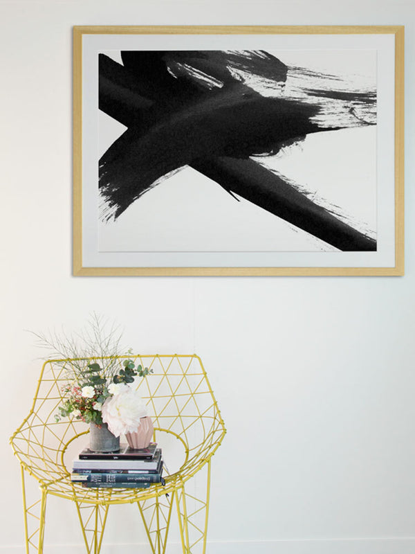 Total X - Smudge Framed Art Print | Lifestyle