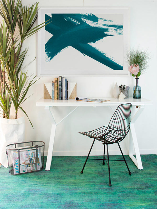 Total X - Peacock Framed Art Print | Lifestyle