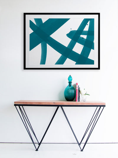 Balancing Act - Peacock Canvas Art Print | Lifestyle