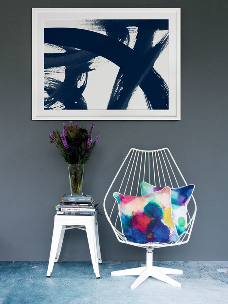 Changing Lanes - Evening Ink Canvas Art Print | Lifestyle