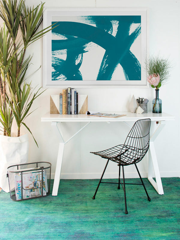 Changing Lanes - Peacock Framed Art Print | Lifestyle