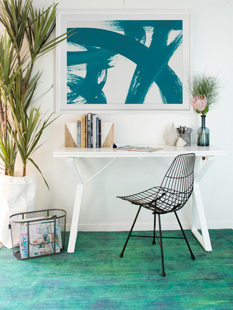 Changing Lanes - Peacock Framed Art Print | Lifestyle