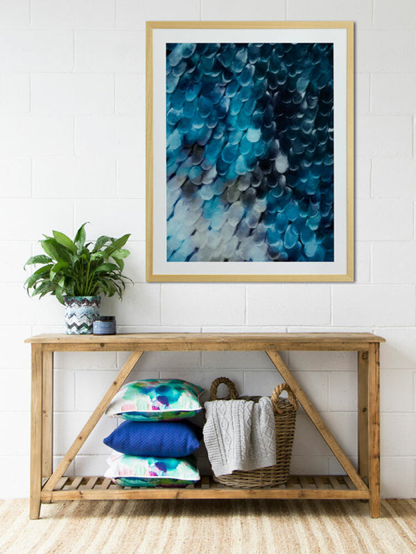 Papillon - Blue Divine Framed Art Print | Lifestyle