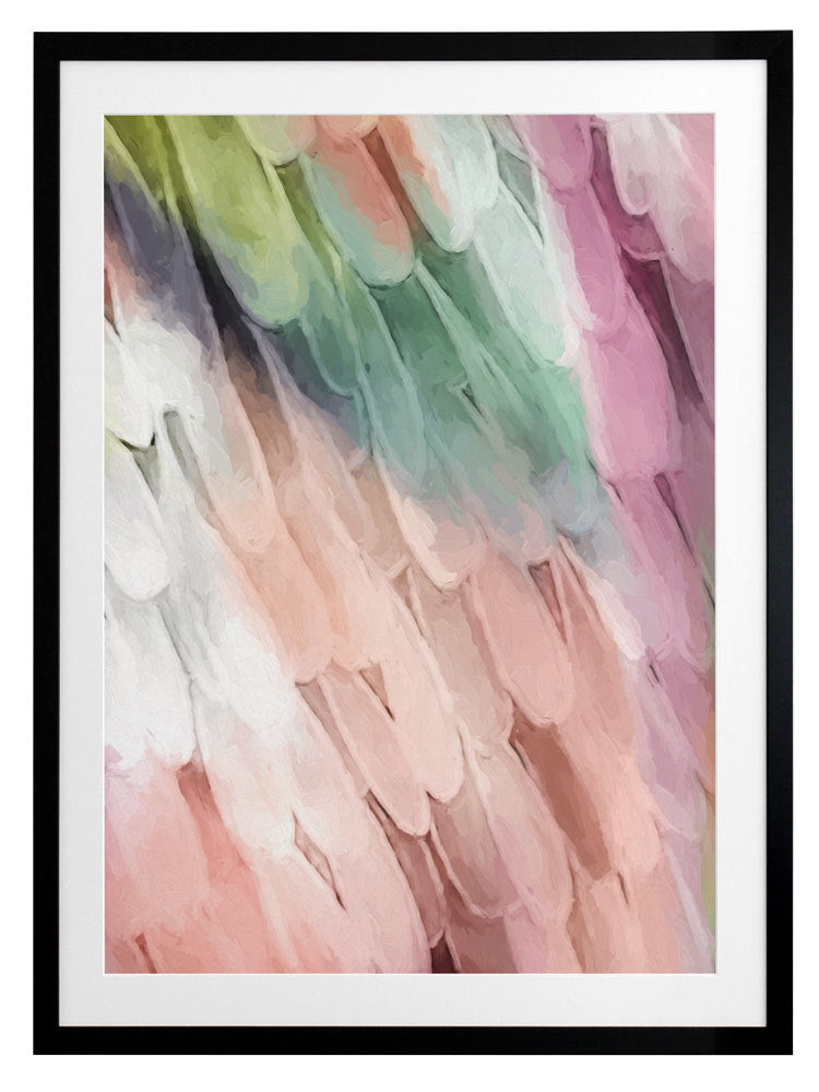 Papillon - Peaches & Cream Framed Art Print