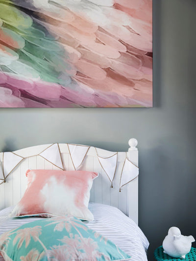 Papillon - Peaches & Cream Canvas Art Print | Lifestyle