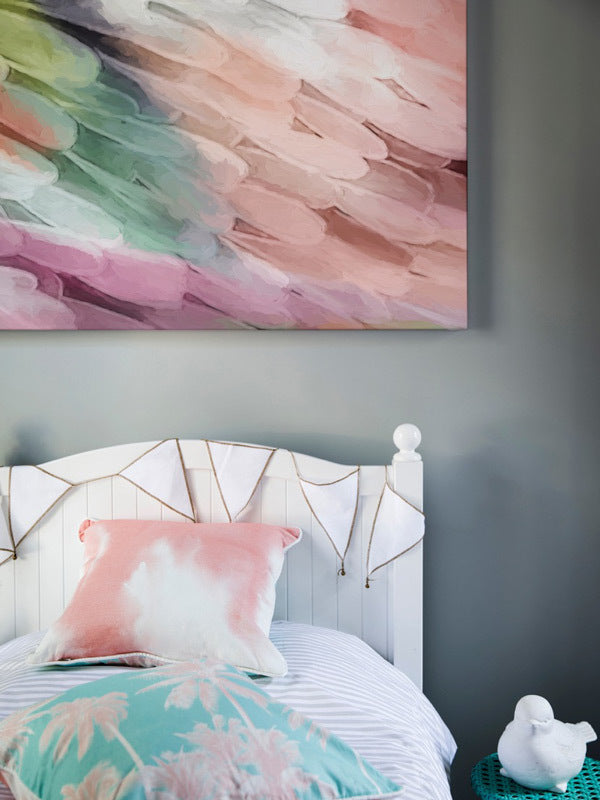 Papillon - Peaches & Cream Canvas Art Print | Lifestyle