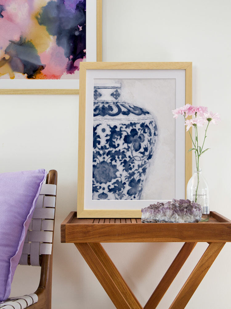 Ginger - Evening Mist Framed Art Print | Lifestyle