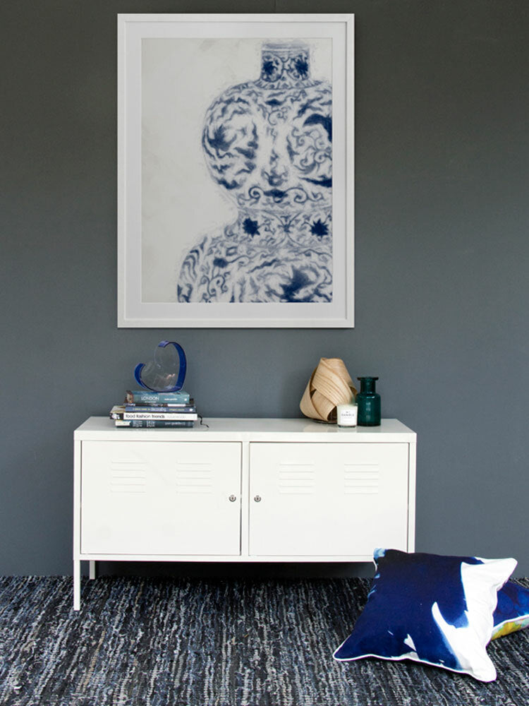 Hour Glass - Evening Mist Framed Art Print | Lifestyle