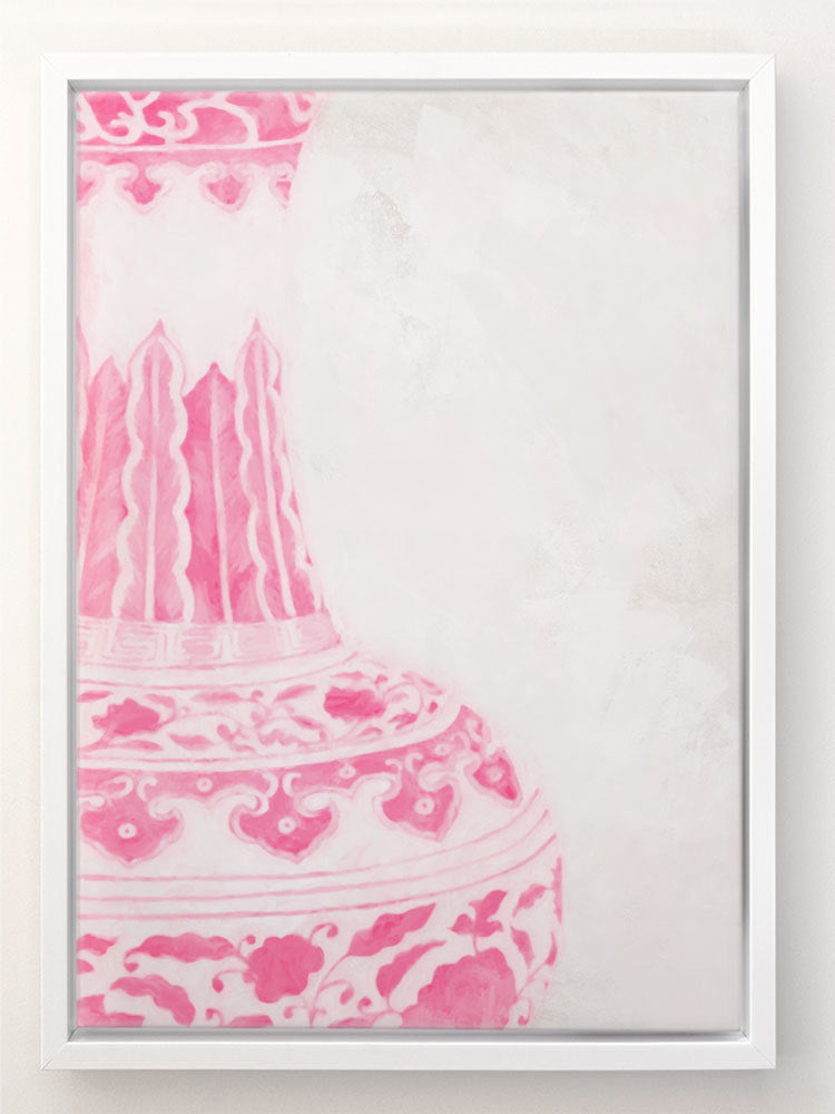 Phoenix - Raspberry Cream Canvas Art Print