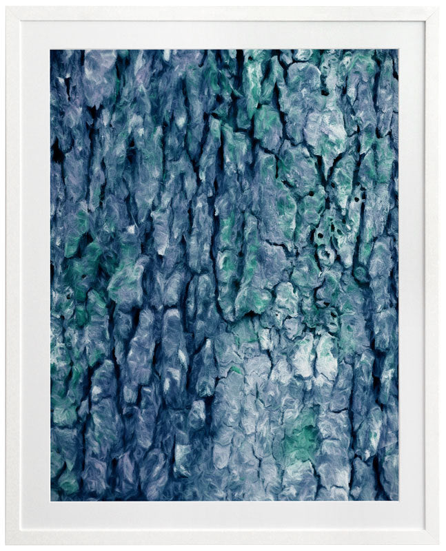 Crackling Moss Framed Art Print