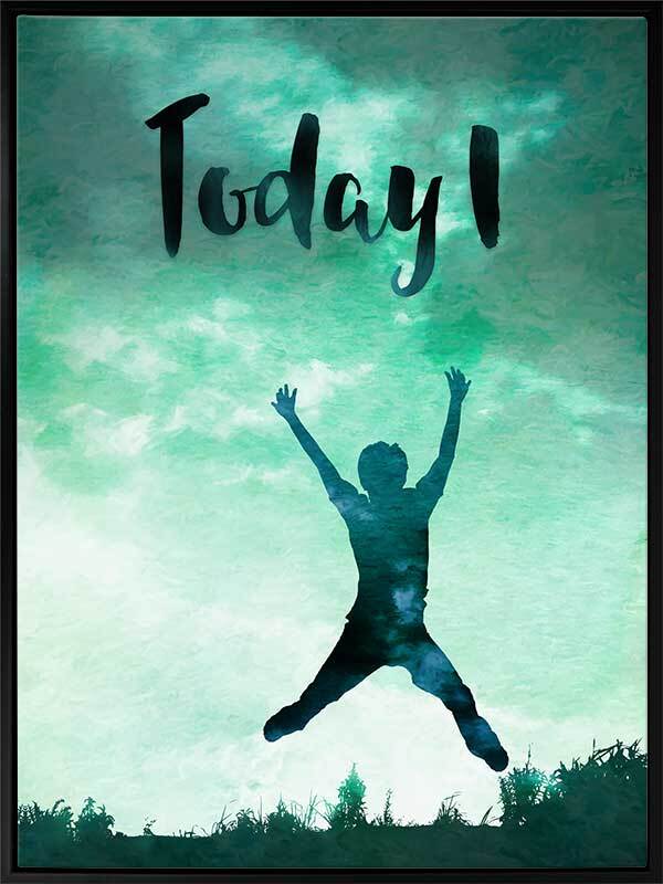 Today I Leap Canvas Art Print