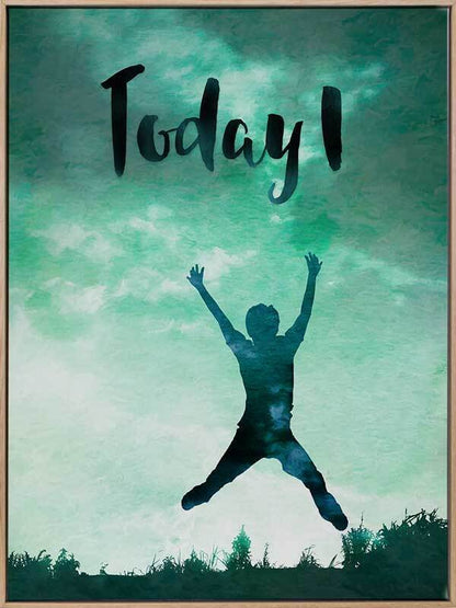 Today I Leap Canvas Art Print