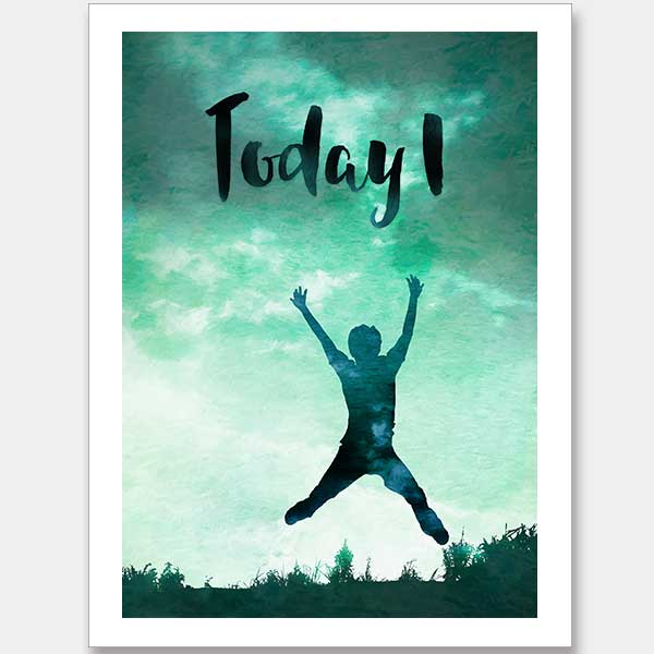 Today I Leap Unframed Art Print