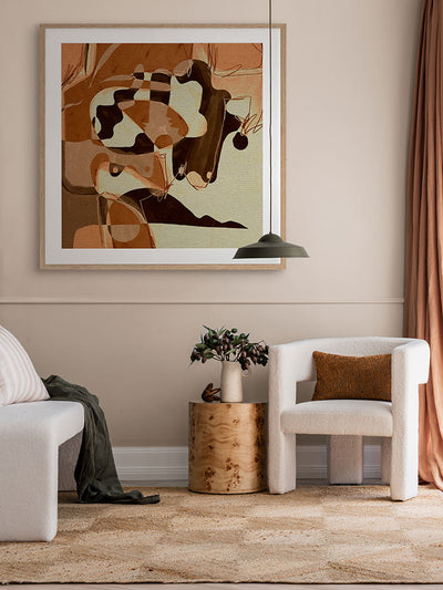 Becoming III Framed Art Print | Lifestyle