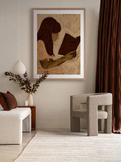 Book Lover III Framed Art Print | Lifestyle