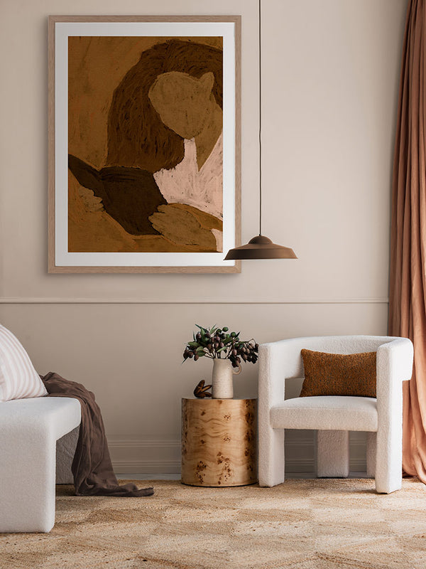 Book Lover V Framed Art Print | Lifestyle