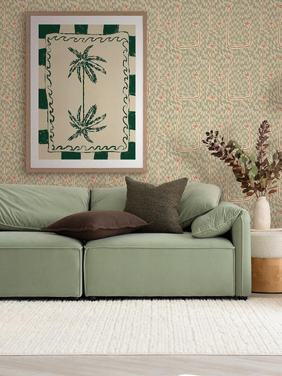 Coastal Charm Green Framed Art Print | Lifestyle