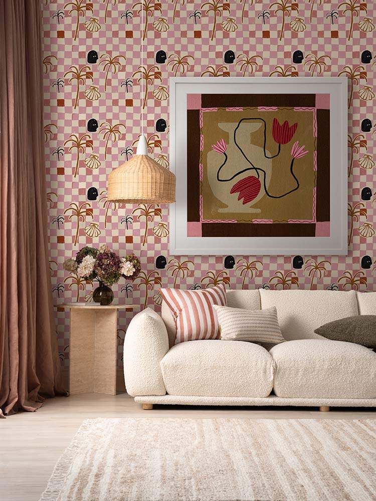 Out of Vase Blooms IIII Brown Framed Art Print | Lifestyle