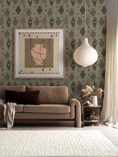 Out of Vase Blooms VII Neutral Framed Art Print | Lifestyle