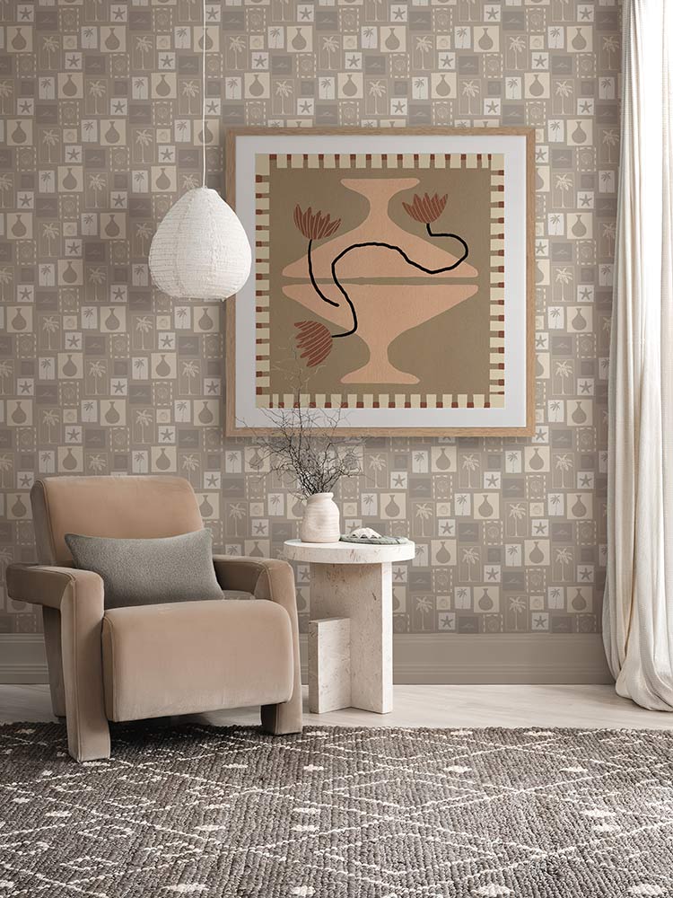 Out of Vase Blooms VIII Neutral Framed Art Print | Lifestyle